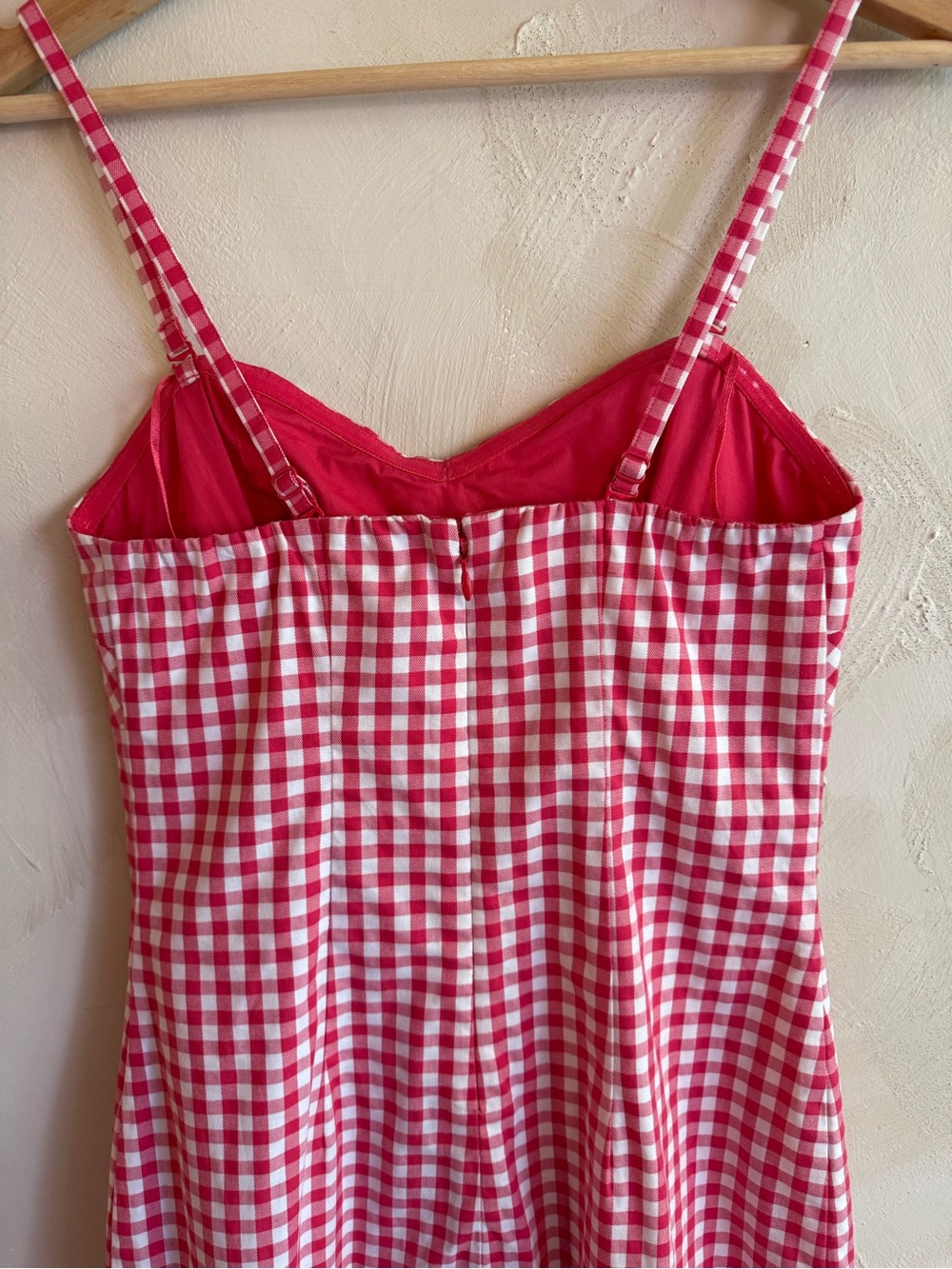 Guess Los Angeles | Red Gingham | Mini Dress Sweetheart | Sz 2 - Picture 8 of 13